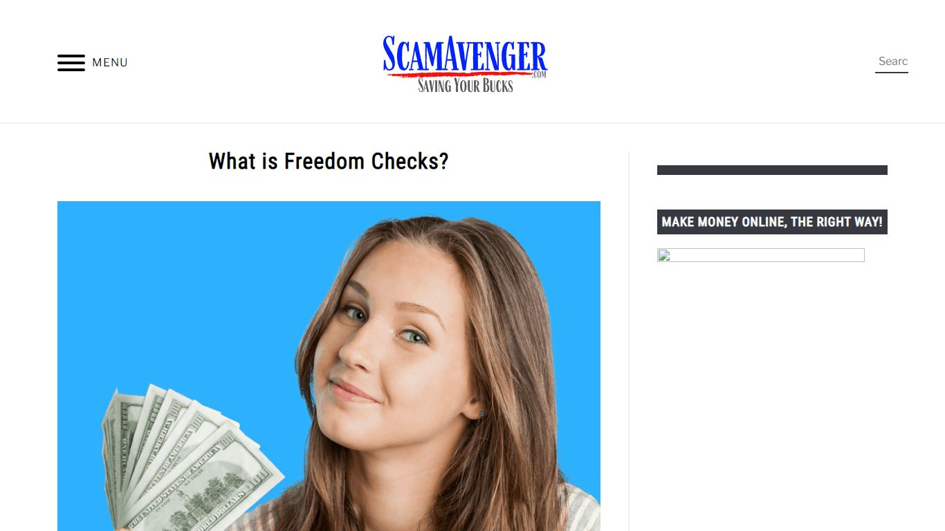 What is Freedom Checks? | htpps://ScamAvenger.com